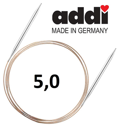 Спицы круговые супергладкие ADDI, 150 см