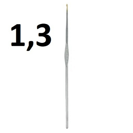 Крючок вязальный нержавеющая сталь, 13,5 см